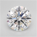 Lab Grown Diamond 2.95 Carats, Round with Excellent Cut, D Color, VVS2 Clarity and Certified by GIA