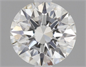 Natural Diamond 0.41 Carats, Round with Excellent Cut, G Color, IF Clarity and Certified by GIA