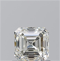 Natural Diamond 0.91 Carats, Asscher with  Cut, J Color, VS1 Clarity and Certified by GIA