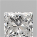 Natural Diamond 0.24 Carats, Princess with  Cut, F Color, VVS2 Clarity and Certified by IGI