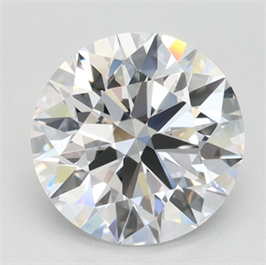 Picture of Lab Grown Diamond 1.54 Carats, Round with Ideal Cut, D Color, FL Clarity and Certified by IGI