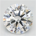 Lab Grown Diamond 3.01 Carats, Round with Ideal Cut, D Color, IF Clarity and Certified by IGI