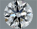 Natural Diamond 0.90 Carats, Round with Very Good Cut, J Color, VVS2 Clarity and Certified by GIA
