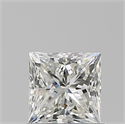 Natural Diamond 0.81 Carats, Princess with  Cut, I Color, VVS1 Clarity and Certified by GIA