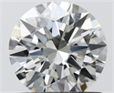 Natural Diamond 0.90 Carats, Round with Excellent Cut, I Color, VS1 Clarity and Certified by IGI