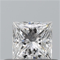 Natural Diamond 0.30 Carats, Princess with  Cut, E Color, VVS2 Clarity and Certified by GIA