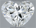 Natural Diamond 0.50 Carats, Heart with  Cut, K Color, VS1 Clarity and Certified by GIA