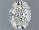 Natural Diamond 1.30 Carats, Oval with  Cut, J Color, VS2 Clarity and Certified by GIA