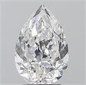 Natural Diamond 2.50 Carats, Pear with  Cut, E Color, SI1 Clarity and Certified by GIA