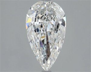 Picture of Natural Diamond 1.05 Carats, Pear with  Cut, E Color, VVS2 Clarity and Certified by GIA