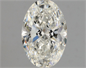 Natural Diamond 1.00 Carats, Oval with  Cut, I Color, SI2 Clarity and Certified by GIA
