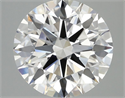Lab Grown Diamond 3.09 Carats, Round with Ideal Cut, E Color, VS1 Clarity and Certified by IGI