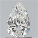 Diamante Natural 0.70 quilates, De pera , Color H, claridad VS1 y certificado GIA