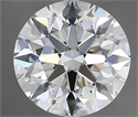 Natural Diamond 4.51 Carats, Round with Excellent Cut, F Color, VS1 Clarity and Certified by GIA