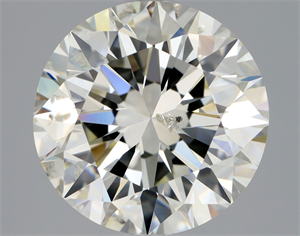 Picture of Natural Diamond 3.01 Carats, Round with Excellent Cut, K Color, SI2 Clarity and Certified by GIA