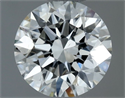 Natural Diamond 0.50 Carats, Round with Excellent Cut, H Color, VS2 Clarity and Certified by GIA