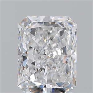 Foto Diamante Natural 2.01 quilates, Radiante , Color D, claridad SI2 y certificado GIA de