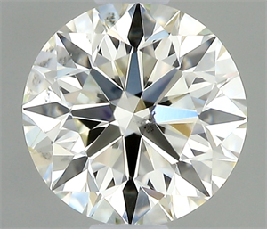 Picture of Natural Diamond 0.43 Carats, Round with Excellent Cut, J Color, SI1 Clarity and Certified by IGI