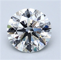 Natural Diamond 1.90 Carats, Round with Excellent Cut, E Color, SI1 Clarity and Certified by GIA