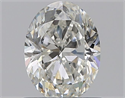 Natural Diamond 0.71 Carats, Oval with  Cut, G Color, SI1 Clarity and Certified by GIA