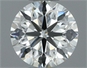 Natural Diamond 0.70 Carats, Round with Excellent Cut, I Color, VVS2 Clarity and Certified by IGI