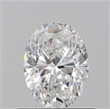 Natural Diamond 0.51 Carats, Oval with  Cut, E Color, VS2 Clarity and Certified by GIA