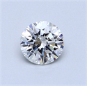 Diamante Natural 0.57 quilates, Redondo , Color E, claridad SI1 y certificado GIA