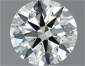 Diamante Natural 0.71 quilates, Redondo , Color J, claridad VVS1 y certificado IGI