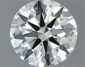 Picture of Natural Diamond 0.71 Carats, Round with Excellent Cut, J Color, VVS1 Clarity and Certified by IGI