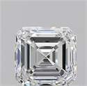 Natural Diamond 0.90 Carats, Asscher with  Cut, G Color, VS1 Clarity and Certified by GIA