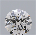 Natural Diamond 0.41 Carats, Round with Excellent Cut, H Color, SI1 Clarity and Certified by IGI