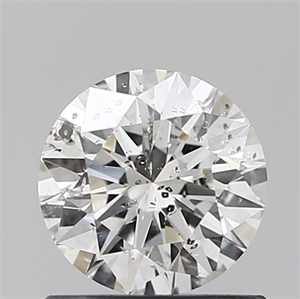 Picture of Natural Diamond 0.70 Carats, Round with Excellent Cut, G Color, I1 Clarity and Certified by IGI