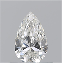 Diamante Natural 0.50 quilates, De pera , Color H, claridad VVS2 y certificado GIA