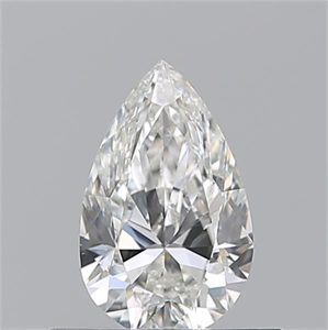Foto Diamante Natural 0.50 quilates, De pera , Color H, claridad VVS2 y certificado GIA de