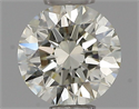 Natural Diamond 0.41 Carats, Round with Excellent Cut, K Color, VVS2 Clarity and Certified by IGI