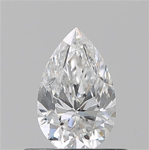 Foto Diamante Natural 0.50 quilates, De pera , Color F, claridad SI2 y certificado GIA de