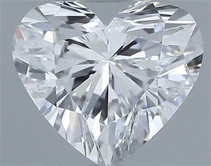 Picture of Natural Diamond 0.31 Carats, Heart with  Cut, E Color, IF Clarity and Certified by GIA