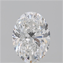 Natural Diamond 0.90 Carats, Oval with  Cut, E Color, VS2 Clarity and Certified by GIA