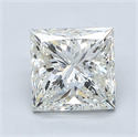 Diamante Natural 2.31 quilates, Princesa , Color J, claridad SI2 y certificado GIA