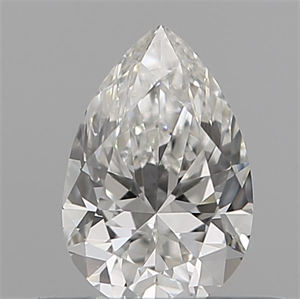 Picture of Natural Diamond 0.11 Carats, Pear with  Cut, D Color, VVS1 Clarity and Certified by IGI