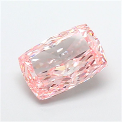 Picture of Lab Grown Diamond 3.57 Carats, CUSHION MODIFIED with  Cut, Fancy Vivid Pink Color, VS1 Clarity and Certified by IGI