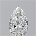 Natural Diamond 0.74 Carats, Pear with  Cut, G Color, VS2 Clarity and Certified by GIA