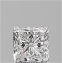 Natural Diamond 1.26 Carats, Princess with  Cut, F Color, VVS2 Clarity and Certified by GIA