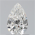 Natural Diamond 0.70 Carats, Pear with  Cut, F Color, VS2 Clarity and Certified by GIA