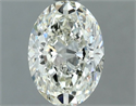 Natural Diamond 1.03 Carats, Oval with  Cut, I Color, SI1 Clarity and Certified by IGI