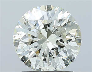 Picture of Natural Diamond 1.53 Carats, Round with Excellent Cut, K Color, SI2 Clarity and Certified by IGI