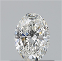 Natural Diamond 0.50 Carats, Oval with  Cut, G Color, VS1 Clarity and Certified by GIA