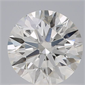 Natural Diamond 0.70 Carats, Round with Excellent Cut, F Color, VVS2 Clarity and Certified by GIA