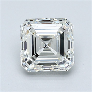 Picture of Natural Diamond 1.51 Carats, Asscher with  Cut, I Color, VS1 Clarity and Certified by GIA