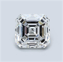 Natural Diamond 1.01 Carats, Asscher with  Cut, F Color, VVS2 Clarity and Certified by GIA